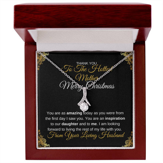 Alluring Beauty Ribbon Shaped Necklace From Husband - You are an inspiration to our daughter