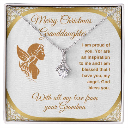 Alluring Beauty Necklace (Gold and Silver Over tone) - To Grandaughter From Grandma